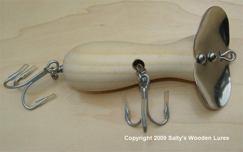 2 Oz Topwater Scuttlebug Lure making kits from Salty's Wood Lures